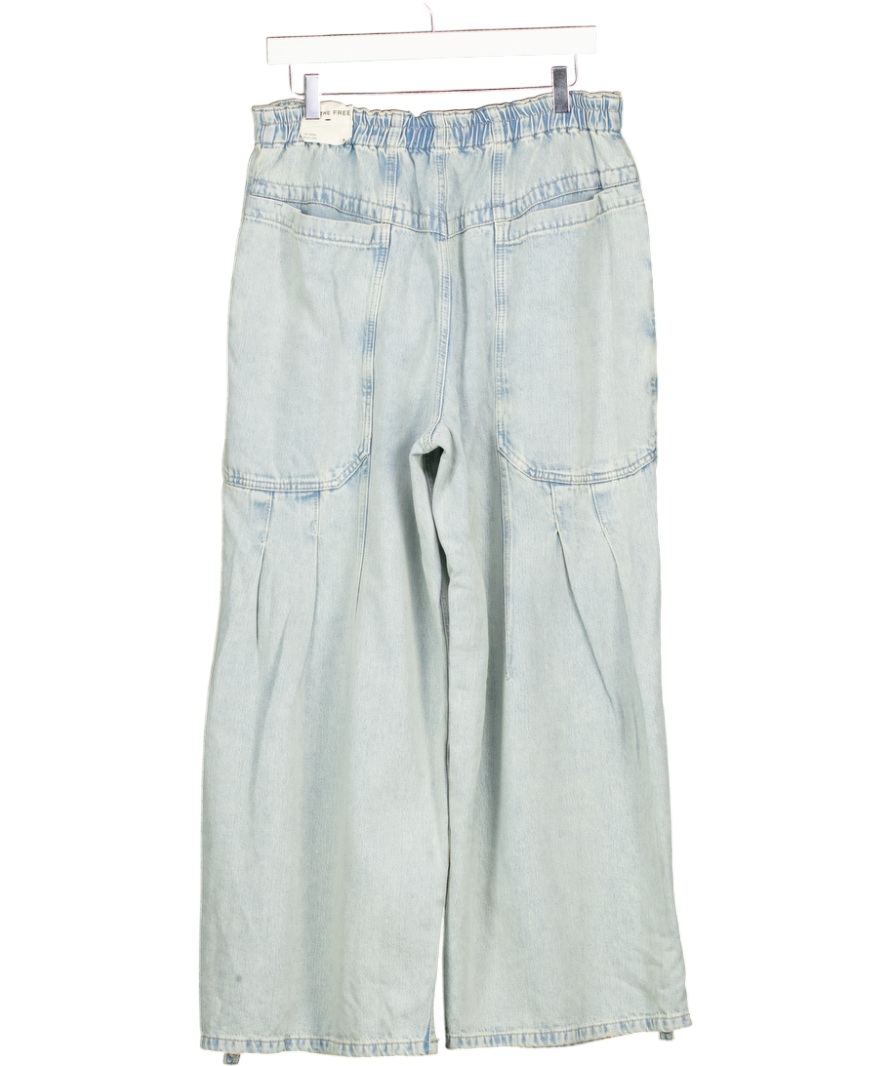FREE PEOPLE Blue We The Free La Vida Pull-on Jeans UK M