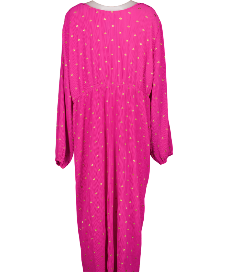 NEVER FULLY DRESSED Pink Emma Plisse Dress UK 22