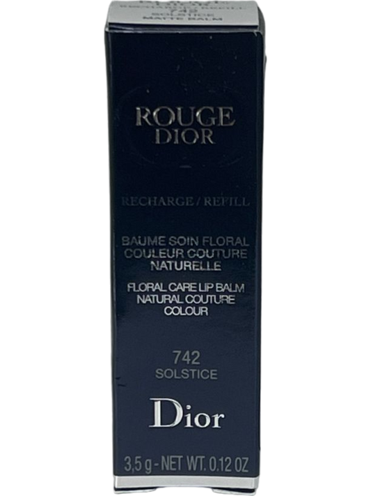 DIOR 742 Solstice Rouge Dior Matte Lip Balm Refill