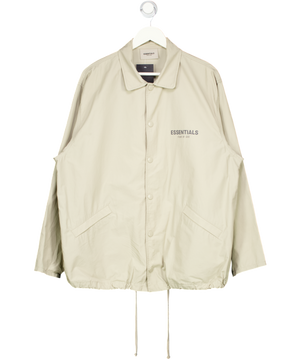 FEAR OF GOD Essentials Beige Rain Jacket UK S