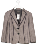 Jaeger White Piping Jacket UK 12
