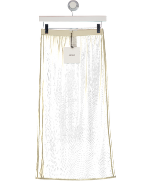 Arakii Cream Mesh Skirt UK M