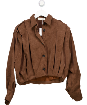 Vita Grace Brown Amelia Faux Suede Jacket UK S/M