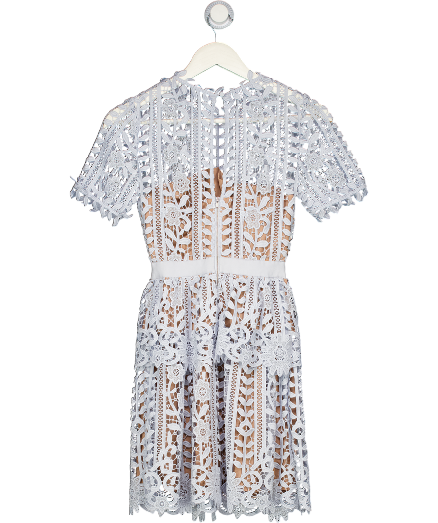 navy blue dress for baby girl Self-Portrait Floral-Lace Maxi Dress main image 0