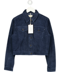 DL1961 Navy Blue Real Suded Vika Jacket UK S