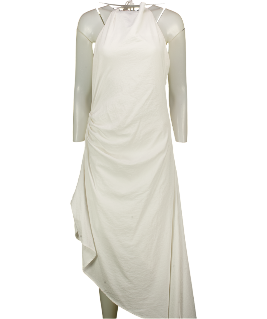WHITE FOX Night Hustle Halter Midi Dress White UK M