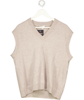 REISS Grey Sleeveless Knitted Jumper UK M