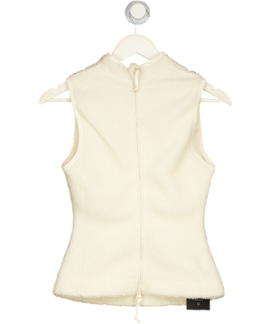 SKIMS Cream Borg Fleece Gilet UK XS