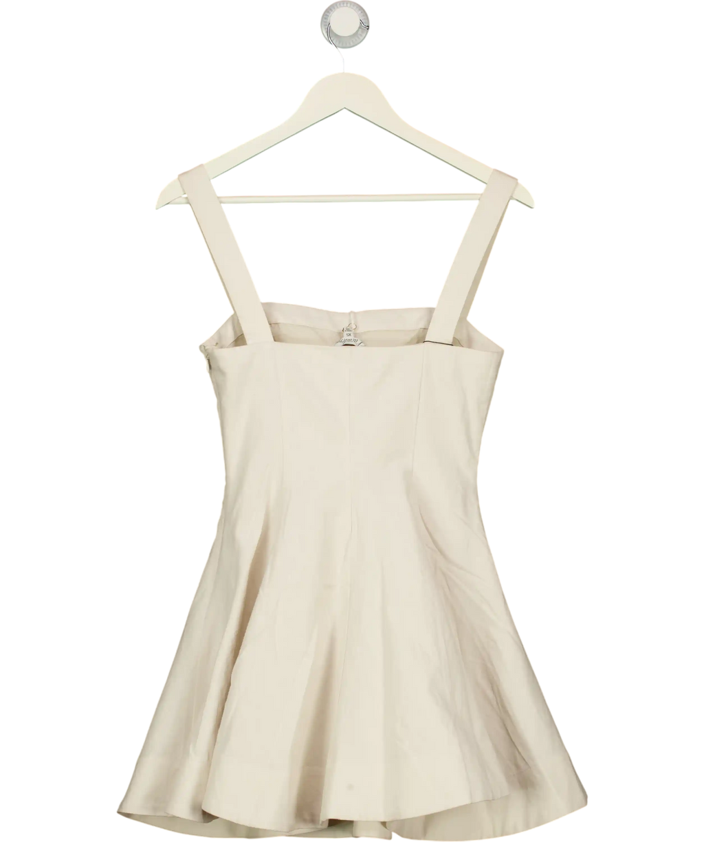 Lacademie White Andreia Mini Dress UK XS