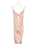 AYM Dusty Pink Satin Pencil Dress UK S