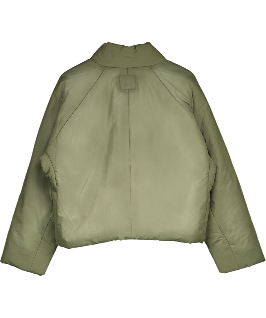 Lounge Underwear Green Cocoon Puffer Coat UK 8