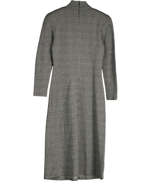 & Other Stories Grey Mock Neck Dress UK 10