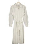 Wallis W Collection Ivory White  Cotton Lace Detail Shirt Dress UK 14