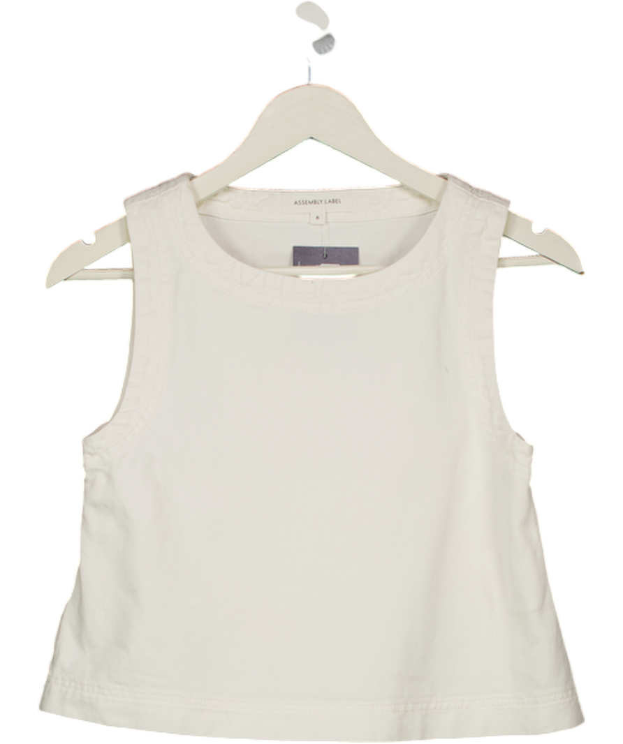ASSEMBLY LABEL White  Denim A-line Top UK 6