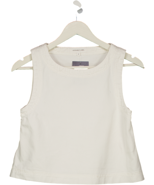 ASSEMBLY LABEL White  Denim A-line Top UK 6