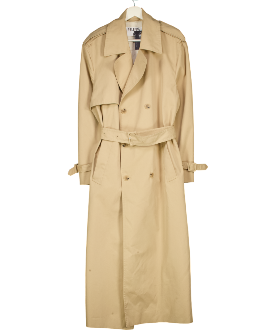 FILLIPA K Classic Beige Trench Coat UK 8
