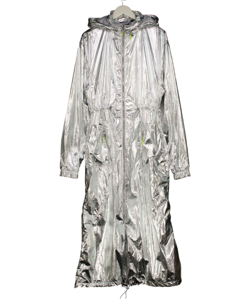 ADIDAS Metallic X Ivy Park Silver Foil Jumpsuit UK S