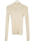 NA-KD Beige Ribbed Polo Knitted Sweater UK XS