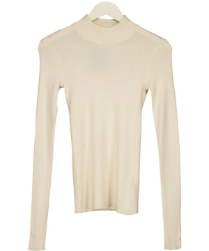 NA-KD Beige Ribbed Polo Knitted Sweater UK XS