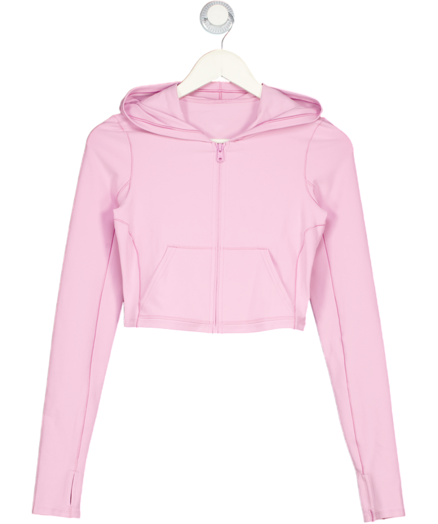ALO Pink 2-piece Alosoft Sincere Fitted Jacket And Bra Top UK S