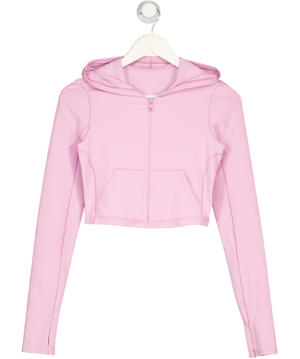 ALO Pink 2-piece Alosoft Sincere Fitted Jacket And Bra Top UK S