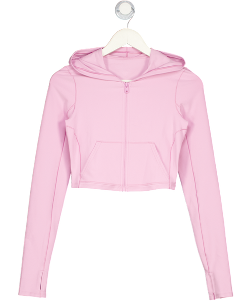 ALO Pink 2-piece Alosoft Sincere Fitted Jacket And Bra Top UK S