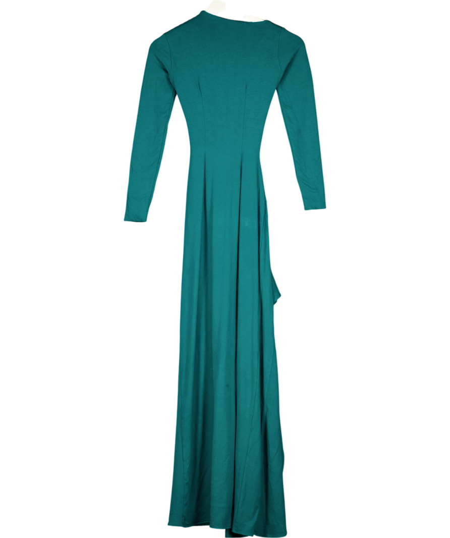AYM STUDIO Green Laced Front Long Sleeve Maxi Dress UK XXS – Reliked