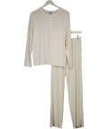 AMAZON Cream 2-piece Pjymama Set UK XS