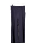 Stella McCartney Navy Blue 100% Wool Straight Leg Trousers Fr38 UK 10