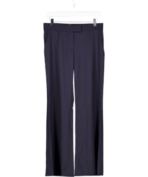 Stella McCartney Navy Blue 100% Wool Straight Leg Trousers Fr38 UK 10