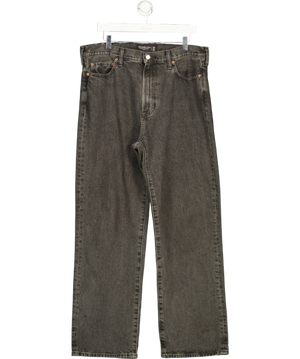 Abercrombie & Fitch Black Rigid Denim Baggy Jean W34