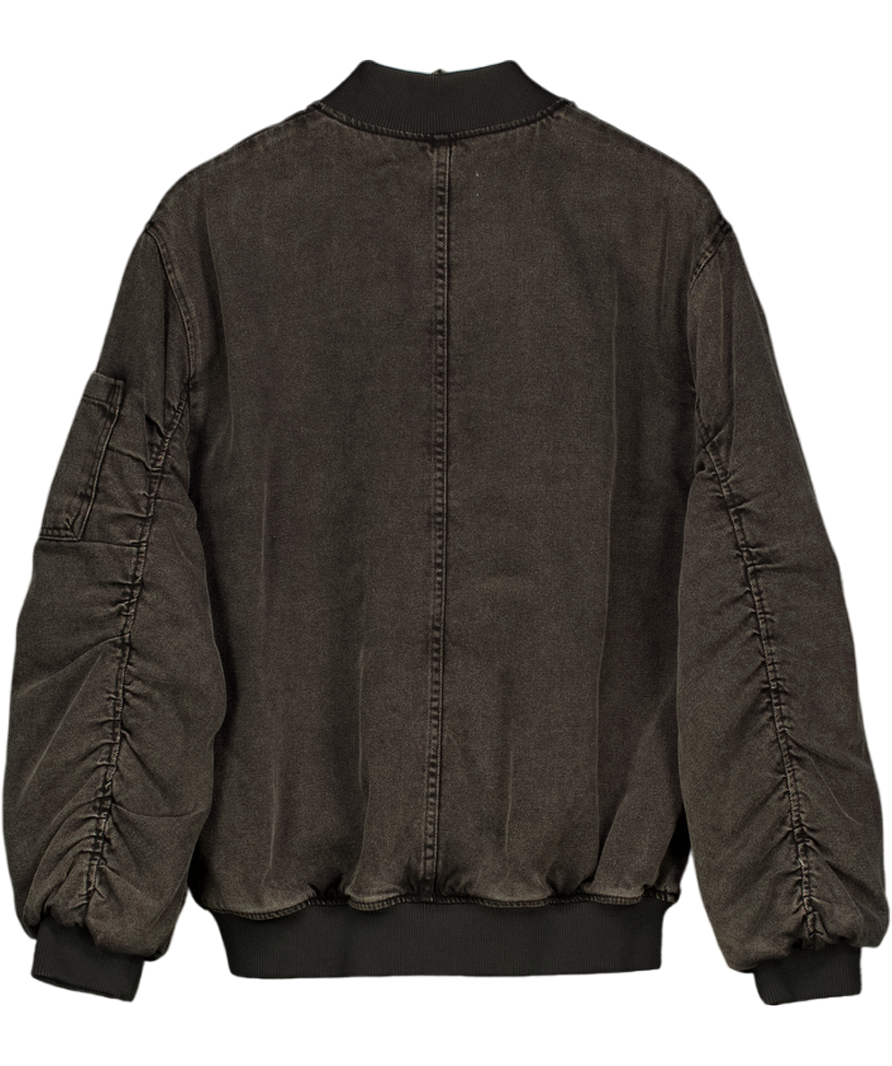 IRO Grey Ilaro Oversize  Bomber Padded Jacket UK 8