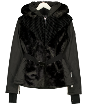 MY SUNDAY SKI Black Ski-let Hybrid hooded Ski Jacket And Gilet UK S