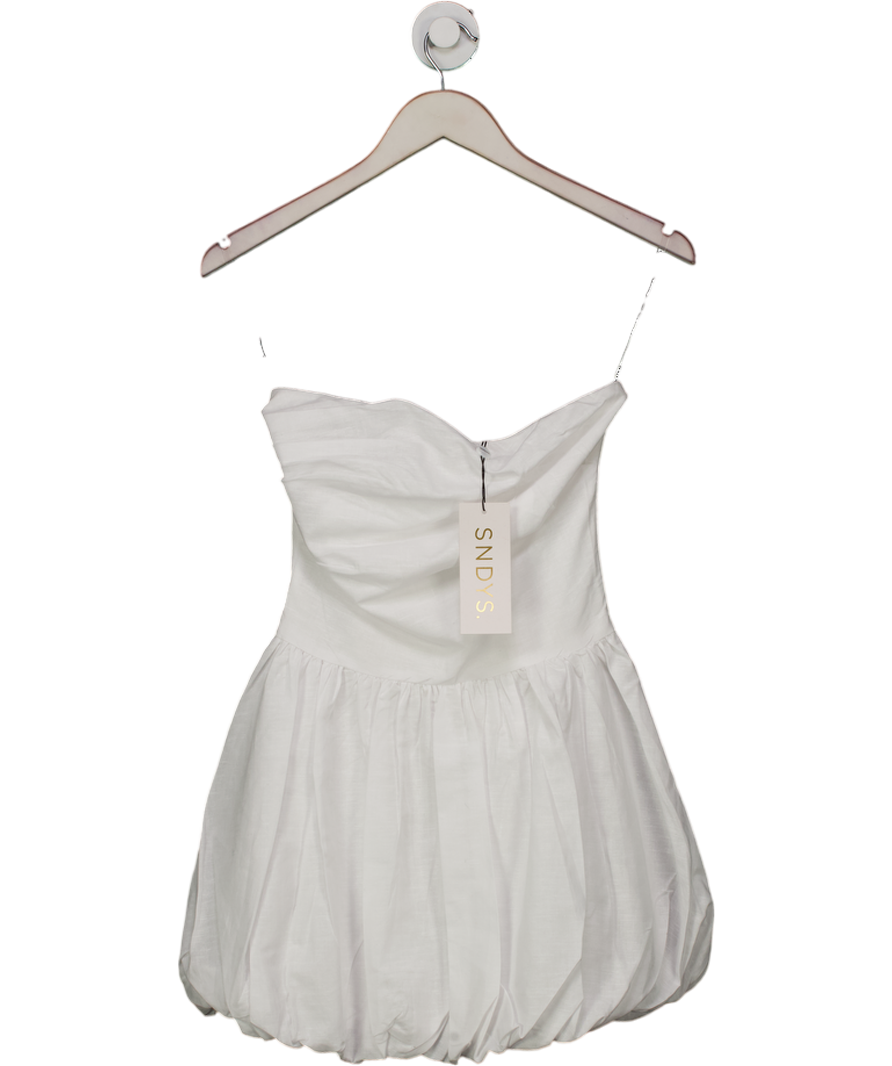 Sndys White Ella Mini Dress UK XS