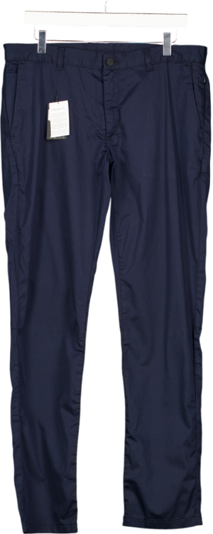 HACKETT SPORT Navy Blue Slim Fit Commuter Trouser W34