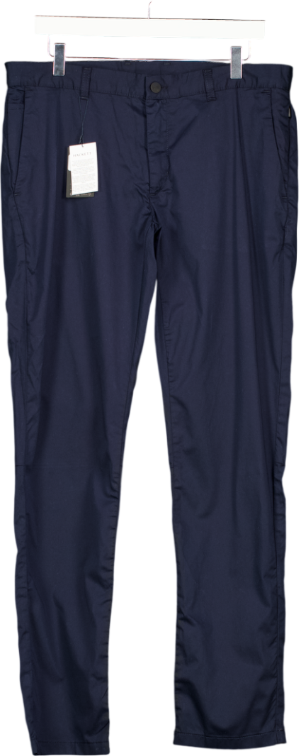 HACKETT SPORT Navy Blue Slim Fit Commuter Trouser W34