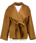 ANNA QUAN Chestnut Brown Marais Belted Jacket UK 8