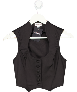 Superdown Black Tailored Blazer Top UK S