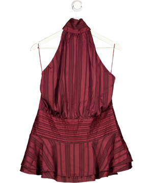 White Fox Red Captivate My Focus Mini Dress Wine UK S