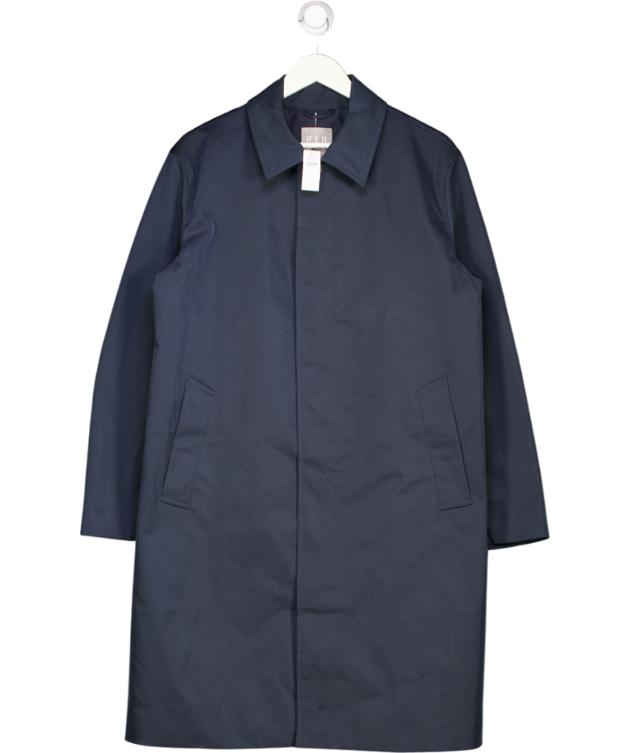 GAP Blue Water Resistant Trench Coat UK S