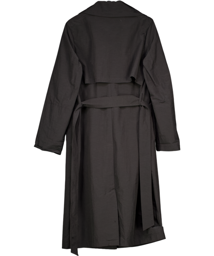 Sand Copenhagen Black Belted Trench Coat UK S
