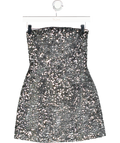 4th & Reckless Black Bandeau Sequin Mini Dress UK 6