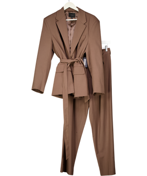 ZARA Brown Chocolate 2-piece Trousers ( Uk Xs) And Jacket UK M/L
