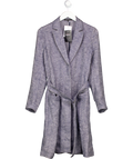 Theory Blue Belted Coat UK S