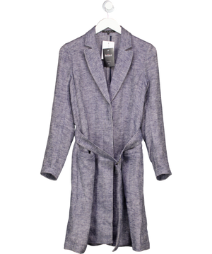 Theory Blue Belted Coat UK S