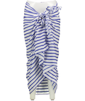 Sea level Blue Vacay Cotton Stripe Long Sarong One Size