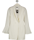 NBD White Como La Flor Suit Blazer Dress UK XS