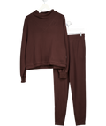 Varley 2-piece Chocolate Brown Doublesoft Betsey Sweatshirt And Slim 27.5 Ptrousers UK S