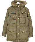 Superdry Khaki Green "the Rookie" Parka Coat UK 10