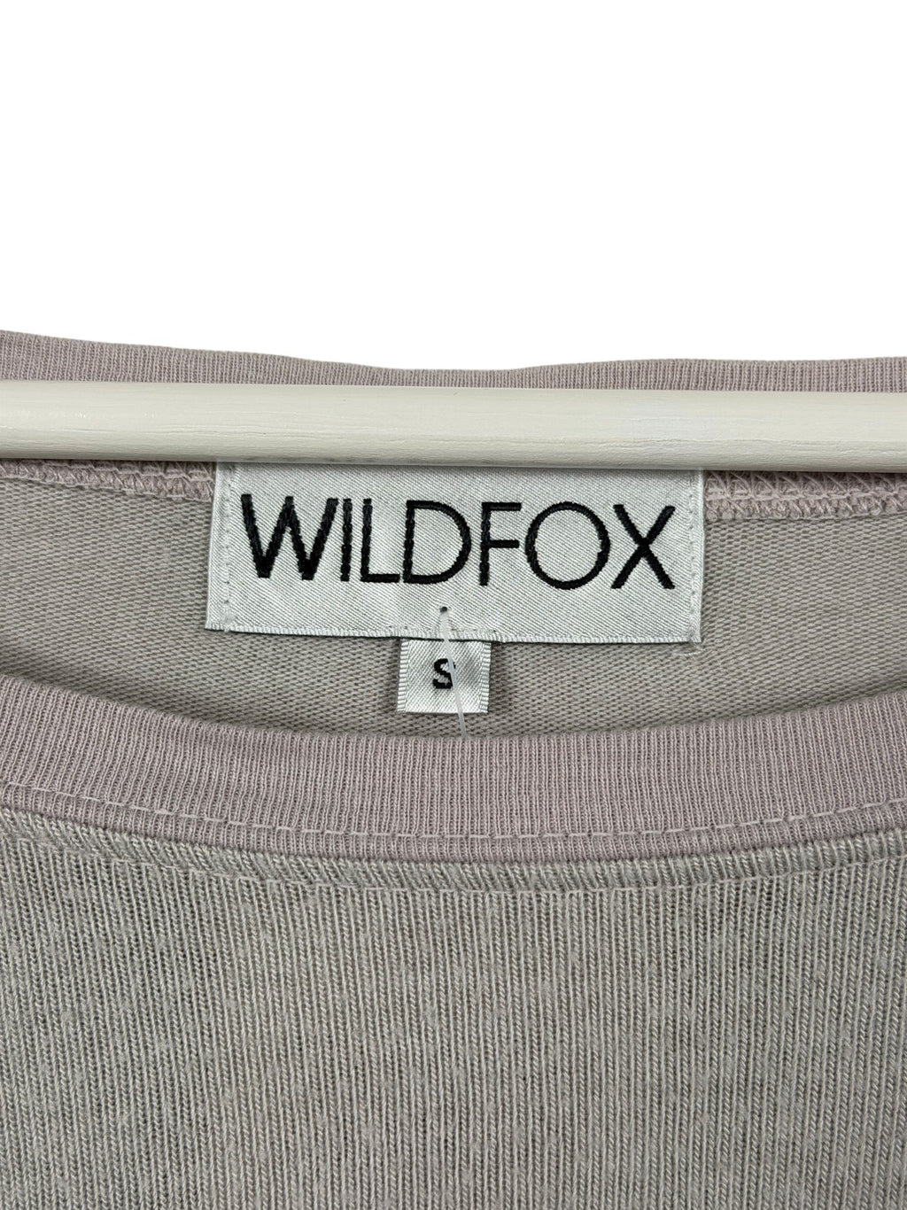 WILDFOX Grey Glitter Heart Supersoft Sweatshirt UK S